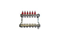 Коллекторный блок для теплого пола 1x3/4EU отв.-6 Gekon GK 72106