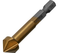 Зенковка конусная под М6, HSS, по металлу, цилиндрический хвостовик Denzel 72307