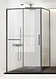 Душевой уголок Vincea Слим Софт (Slim Soft) VSR-1SS8010CLGM 100x80 вороненая сталь, стекло прозрачное