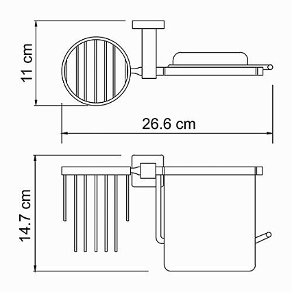 Держатель туалетной бумаги WasserKRAFT Lippe K-6559 с освежителем