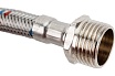 Подводка для воды СТМ сталь, 1/2", гайка-штуцер, 180 cм CWFHM180