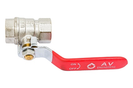 Шаровой кран AV Engineering 1/2", PN30, с внутренней резьбой, ручка AVE138012
