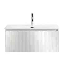 Тумба с раковиной BelBagno Uno 80 см 1 ящик, Bianco Opaco