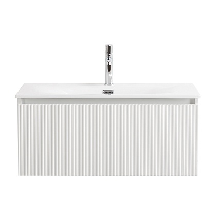 Тумба с раковиной BelBagno Uno 80 см 1 ящик, Bianco Opaco
