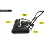 Виброплита Zitrek z3k101w 200F, 100 кг, упл.350 мм, бак для воды 091-0217