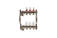Коллекторная группа VRT 1&quot;х3/4&quot;, евроконус, 3 выхода, c расходомерами 530142
