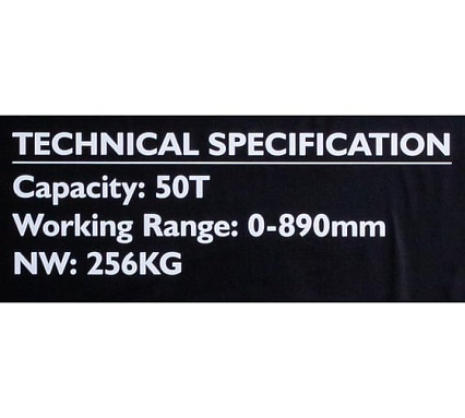 Гидравлический напольный пресс JCB 50 т JCB-TY50001(60663)