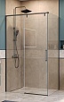 Душевой уголок BelBagno SOFT_CLOSE-1-AH-1-110/80-C-GM 110x80 прозрачный, оружейная сталь