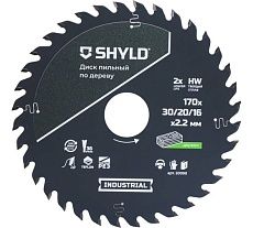 Пильный диск SHYLD по дереву твердосплавный 170x30/20/16 мм, 36 зубьев 6692460
