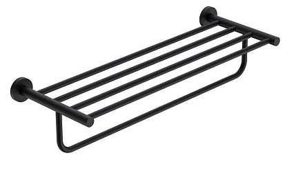 Полка для полотенец AQUAme Trento AQM7206MB черный матовый