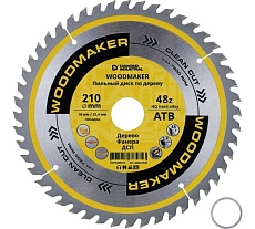 Диск пильный WoodMaker 210x30/25.4 мм Z48 Diamond Industrial DIDD210Z48