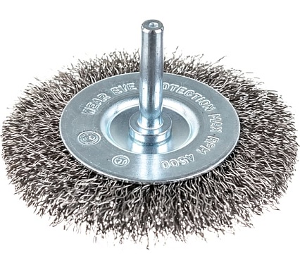 Щетка проволочная дисковая (75 мм; INOX; хвостовик 6.25 мм) Graphite 57H602