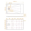 Поддон для душа RGW TSS-W 140x80 стеклокомпозит, белый 553502814-01