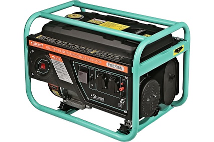 Бензогенератор Sturm 6500 ВА, AVR (Авто. Рег.Напр.), ручной старт, 73 кг, бак 25 л PG8765N