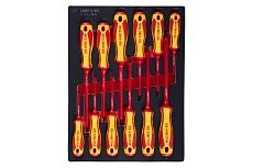 Набор диэлектрических отверток King Tony ложемент, 12 предметов 9-30612MRV