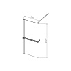 Душевая перегородка Vincea Walk-In VSW-4HR900CG 90x200 хром, тонированное