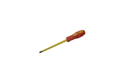 Диэлектрическая отвертка SL 2,5 x 75 мм Stayer MAX-GRIP Insulated 25827-02-075 G