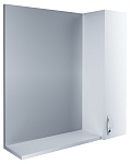 Зеркальный шкаф 1MarKa Вита 65 см белый глянец
