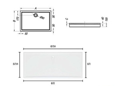 Поддон для душа Kolpa-San Flamenco 120x70