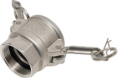 Нержавеющий камлок TITAN LOCK тип D розетка, внутр. резьба BSP 1 1/2&quot;, AISI316 TL150DSS316