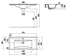 Раковина Creavit Su SU100-00CM00E-0000 100 см капучино матовый