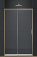 Душевая дверь Vincea Софт 2 (Soft 2) VDS-3SO2140CLG 140x200 брашированное золото, прозрачная