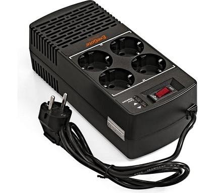 Стабилизатор Exegate Power AD5000-800 800VA/400W, диапазон 150-280В, 4 евророзетки 285938