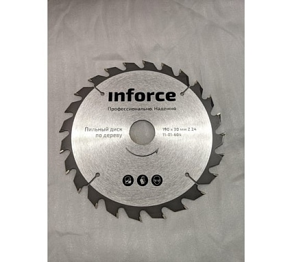 Диск пильный по дереву (190х30х1,4 мм; 24Z) Inforce 11-01-604