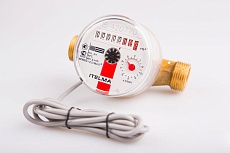 Счетчик горячей воды Ителма (Ду=15мм, L=110мм, Qном=1,5 м3/ч, импульсный выход ГЕРКОН, вес импульса =1 л) WFW24.D110-3-B-L-01-IP54