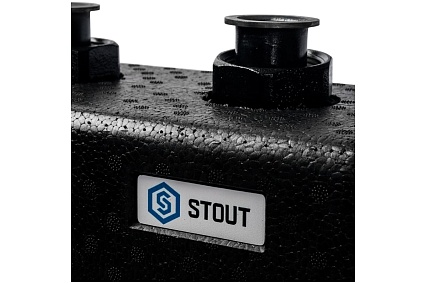 Стальной распределительный коллектор STOUT 3(5) отопительных контура, в теплоизоляции DN 25 SDG-0017-004035
