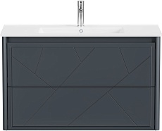 Тумба с раковиной Allen Brau Paris 100 см антрацит матовый