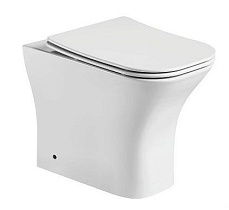 Приставной унитаз CeramaLux 215D безободковый, белый