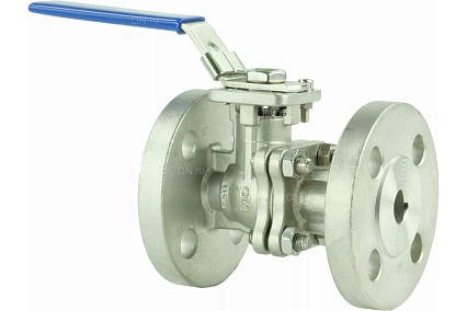 Шаровой кран DN.ru -КШмФП.316.200 Ду25 Ру16, с ISO-фланцем и рукояткой D160-04804