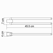 Полотенцедержатель WasserKRAFT Berkel K-6831 двойной