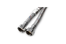 Подводка для воды Damento с нержавеющим оплетением, в ПВХ оболочке, 1/2 г/г, 80 см 003830