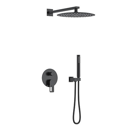 Душевой набор Black&White Gravity GL-9105-MB черный матовый