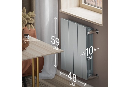 Радиатор Royal Thermo PianoForte 500/Silver Satin - 6 секц. НС-1176340