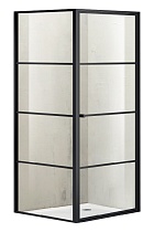 Душевой уголок Azario Richmond 100x100 AZNAG12211000 черный, прозрачное