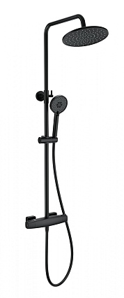 Душевая стойка Wonzon&Woghand Neo WW-B3035-A-MB термостат, черный матовый