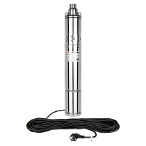 Винтовой насос JEMIX 3,5-QGB-1-40M Ø 89 мм (3.5&quot;), кабель 25 м, мощность 370 Вт, макс. напор 95 м, ном. напор 40 м, при 1.2 куб.м/ч, встроенный блок управления, болты крепления корпуса нержавеющая сталь ВН-3,5-95-27