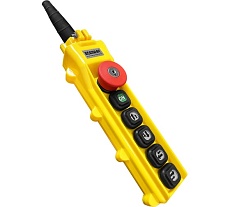 Пульт управления OCALIFT 4 кнопки, 2 скорости, стоп, ключ, старт, IP55 TNHA1-62YS