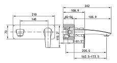 Смеситель для раковины Iddis Ray RAYSB00i65 хром