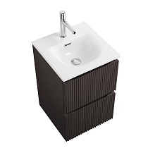 Тумба с раковиной BelBagno Uno-Mini 40 см Темно-серый матовый
