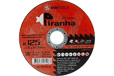 Диск отрезной по металлу и нержавеющей стали PIRANHA XP 125x1.6x22.23 мм (T41 Z46T BF) SAMGRUPP SAMC-019312516