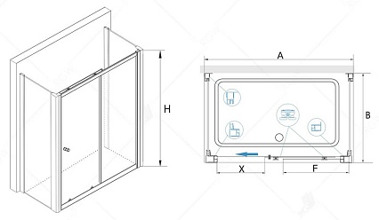 Душевой уголок RGW Classic CL-45 P 110x90 прозрачный