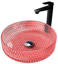 Раковина Abber Glas AK2301OR 39.5 см красный