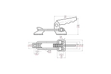 Защелкивающийся зажим, усилие 250кг Goodhand GH-40840