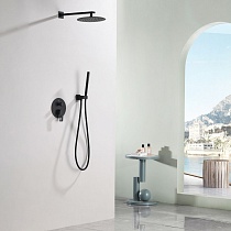 Душевой набор Black&White Gravity GL-9105-MB черный матовый