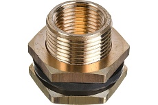 Штуцер для врезки в бочку 1/2&quot; ВР х 3/4&quot; НР + уплотнитель, 2 шт HG 1649809