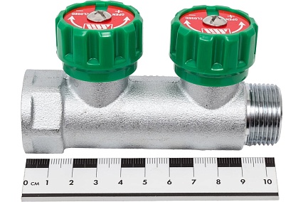 Регулируемый коллектор под евроконус Millennium 2 выхода 3/4" х1/2" 44990